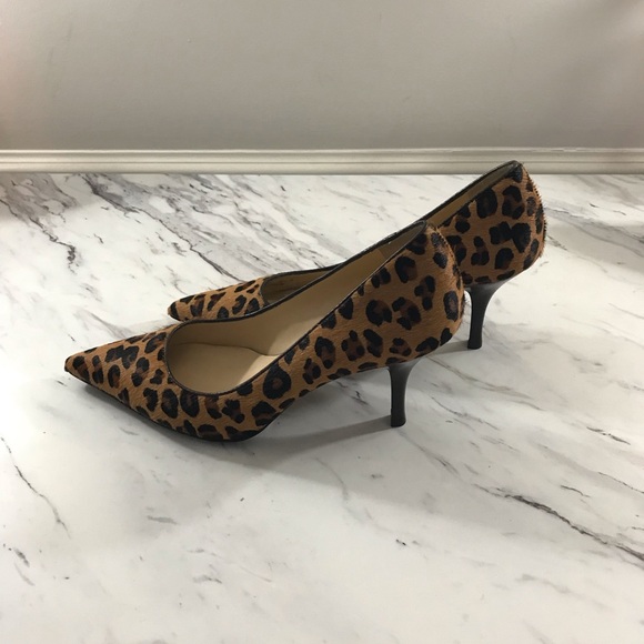 Cole Haan x Nike Air Collaboration Women’s Pony Hair Cheetah Print Heels. - Picture 5 of 13
